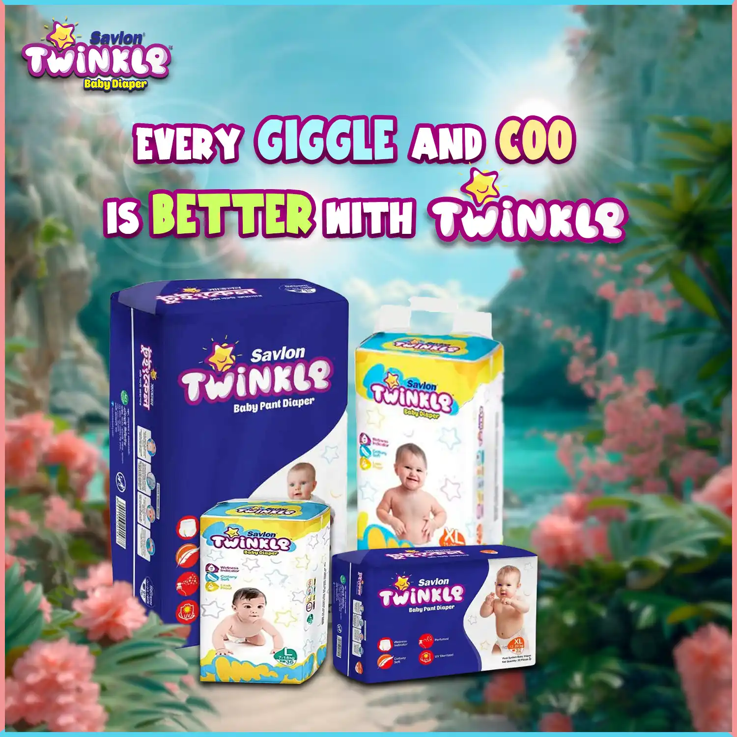 Twinkle Baby Pants Diaper (6-12Kg) - M